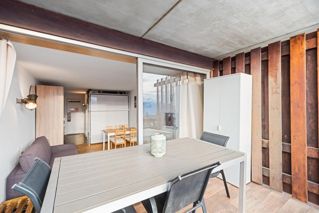 Chaleureux Studio A Anzere, Accessible A Ski, Proche De Tout Esterno foto