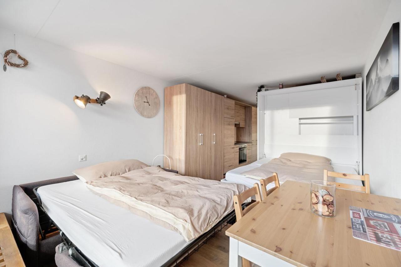Chaleureux Studio A Anzere, Accessible A Ski, Proche De Tout Esterno foto