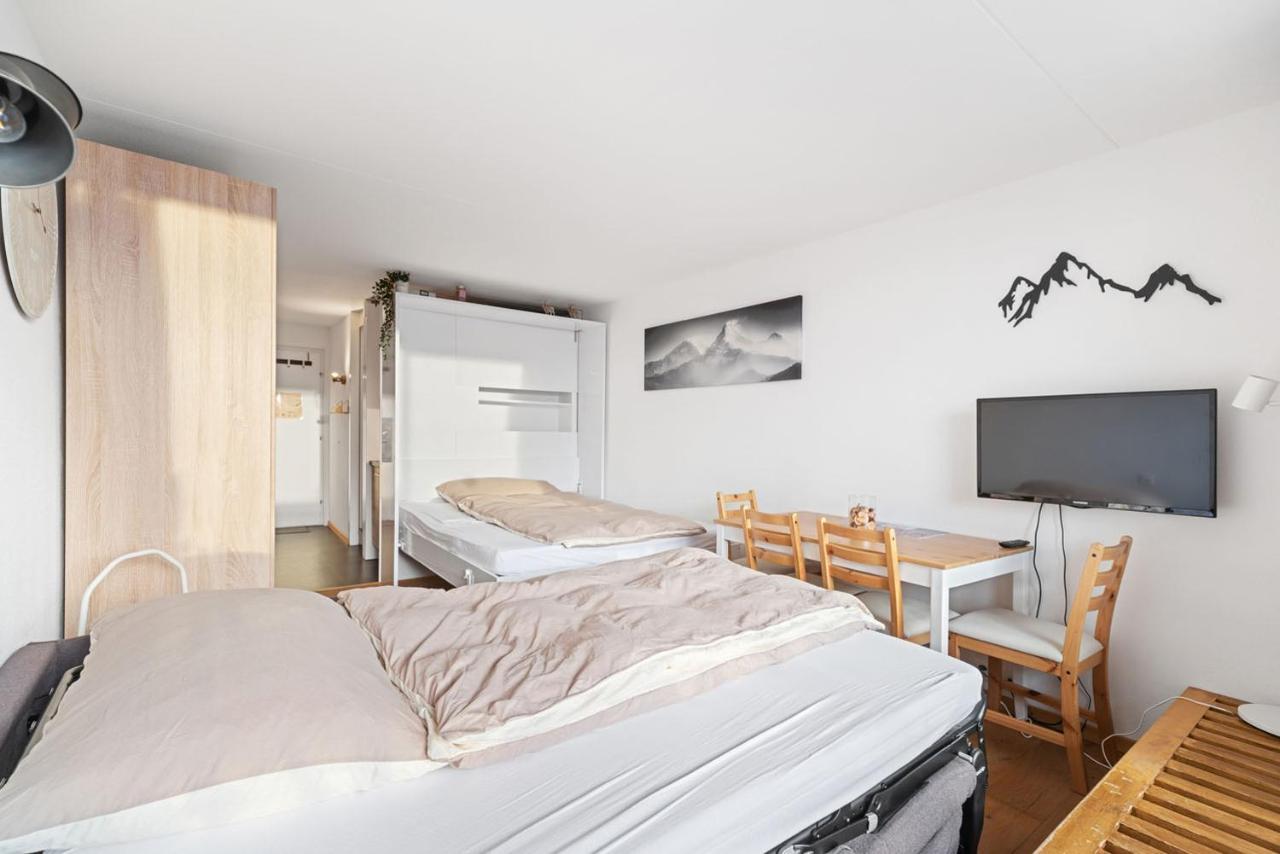 Chaleureux Studio A Anzere, Accessible A Ski, Proche De Tout Esterno foto