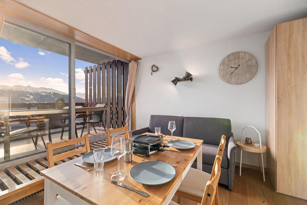 Chaleureux Studio A Anzere, Accessible A Ski, Proche De Tout Esterno foto